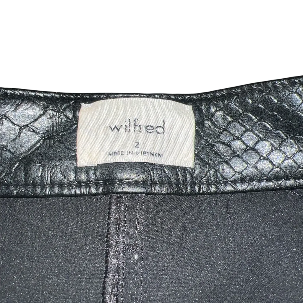 Wilfred Black Patterned Trousers Size 2 - Image 7