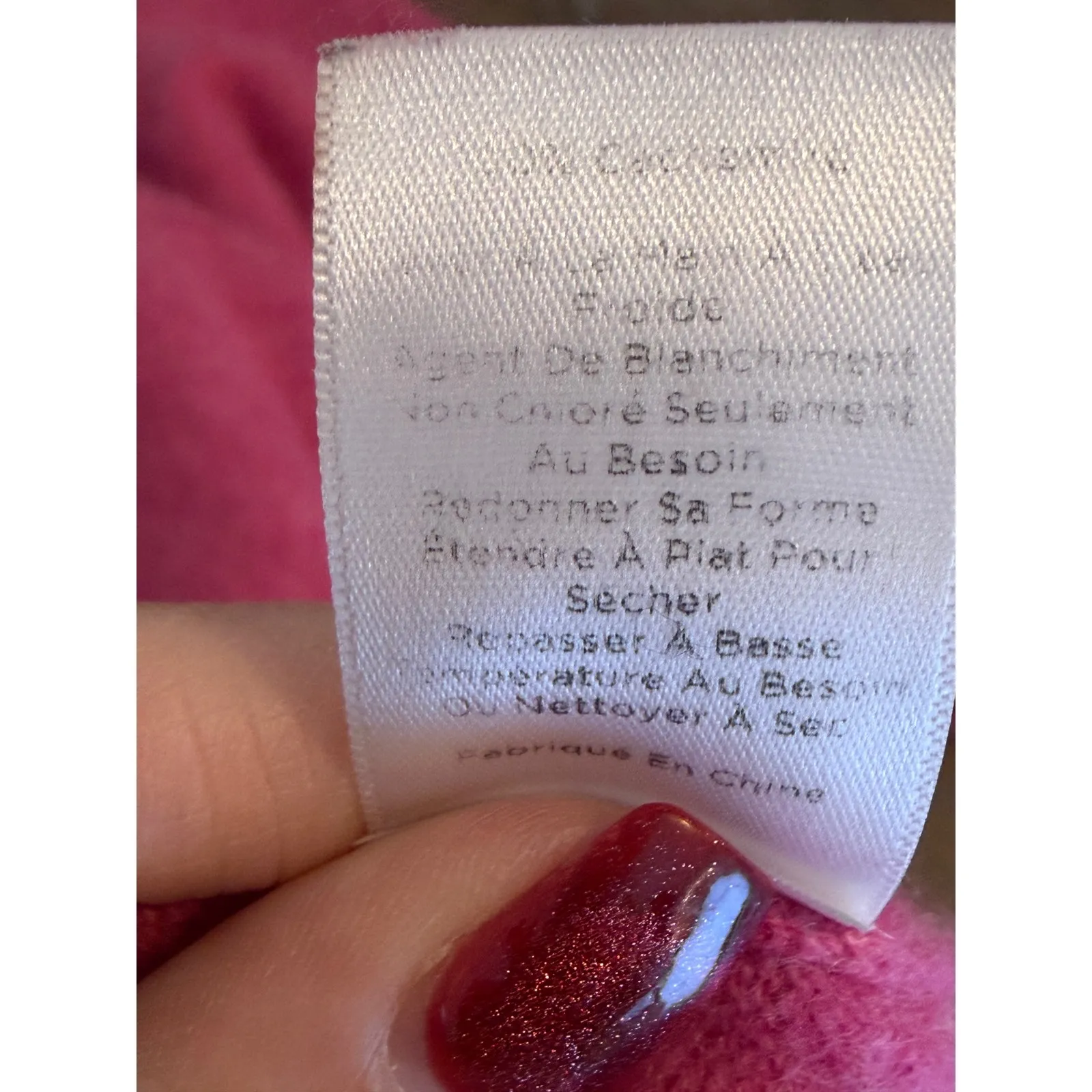 Talbots Pure Cashmere Crew Neck Sweater Magenta Pink Size L (actual SM) - Image 7