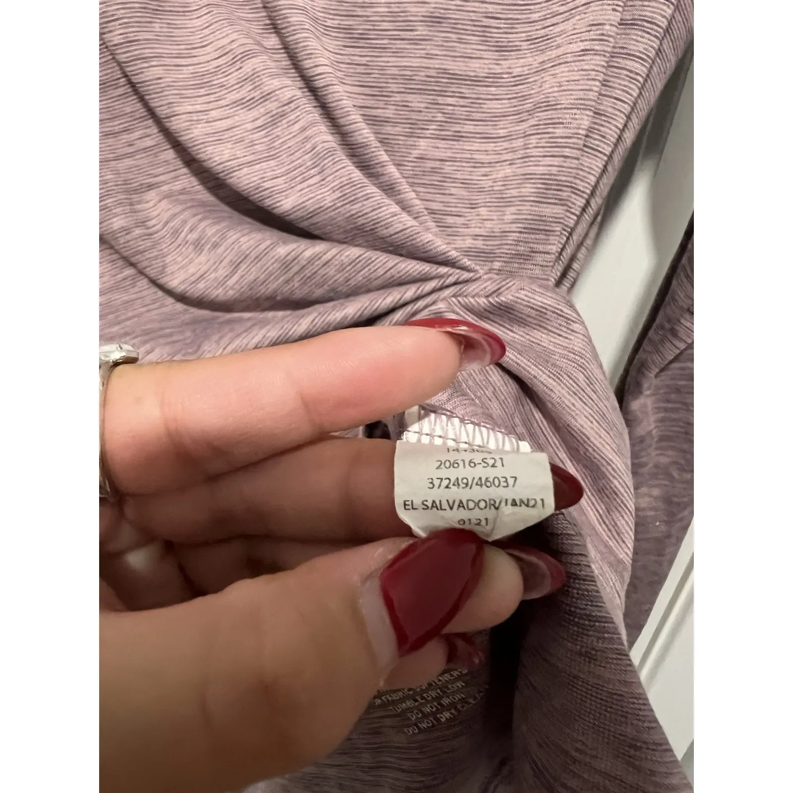 Rei Co op Performance Shirt Top Women Medium Long Sleeve Reflective Light Purple - Image 6