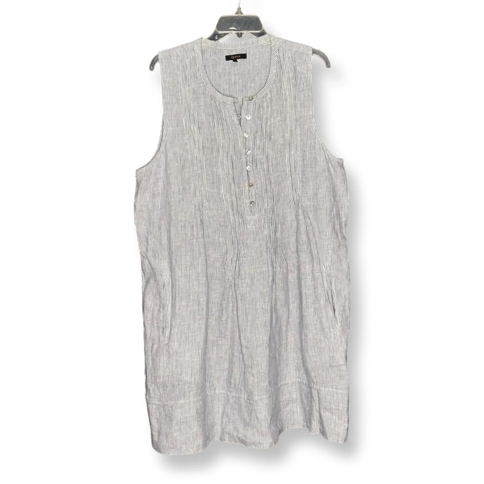 Quince European Linen Sleeveless Swing Dress Sz XL - Image 4