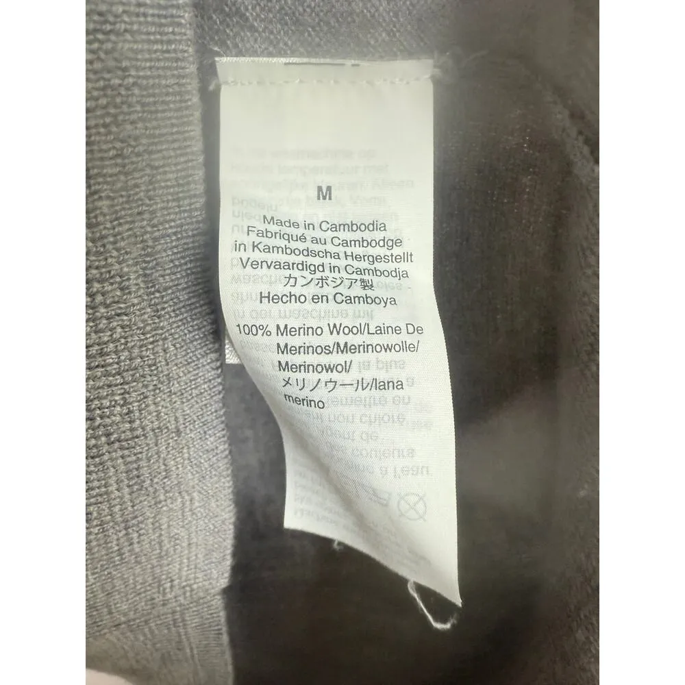 J. Crew Merino Wool Long Sleeve Turtleneck Soft Casual Sweater M Grey #3244 - Image 9