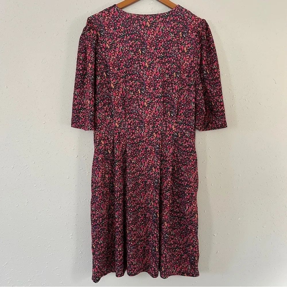 Hutch Pink Floral V-Neck Mini Dress 0X Valentine’s Day Spring - Image 6