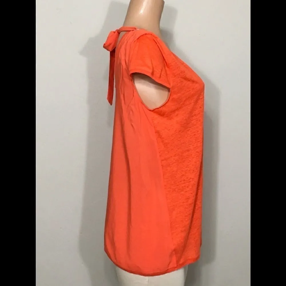 Tangerine linen/rayon top. NWT - Image 4