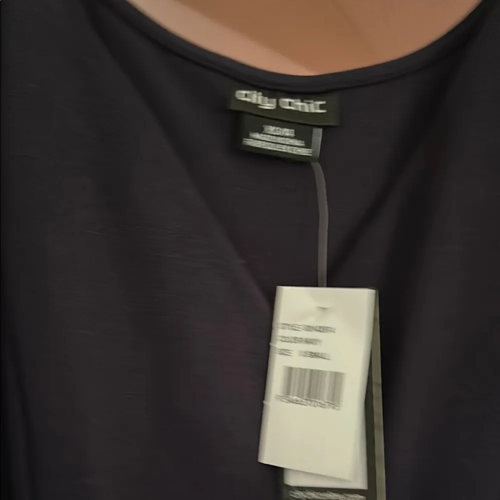 City Chic Black A-Line Midi Dress Scoop Neck - Image 7