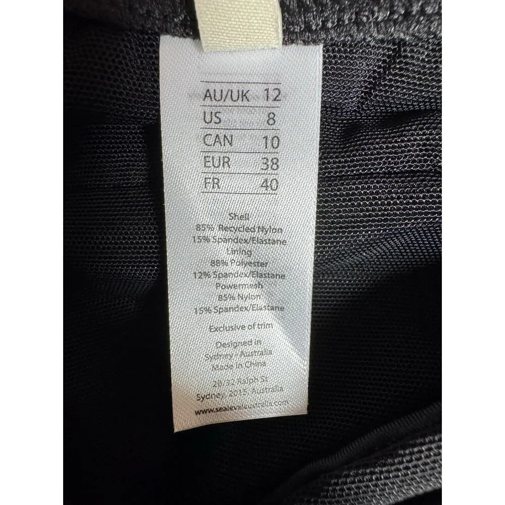 Sea Level Eco Essentials Square
Neck Swim Dress, Black / AU12/US8 (New) Size 8 - Image 8