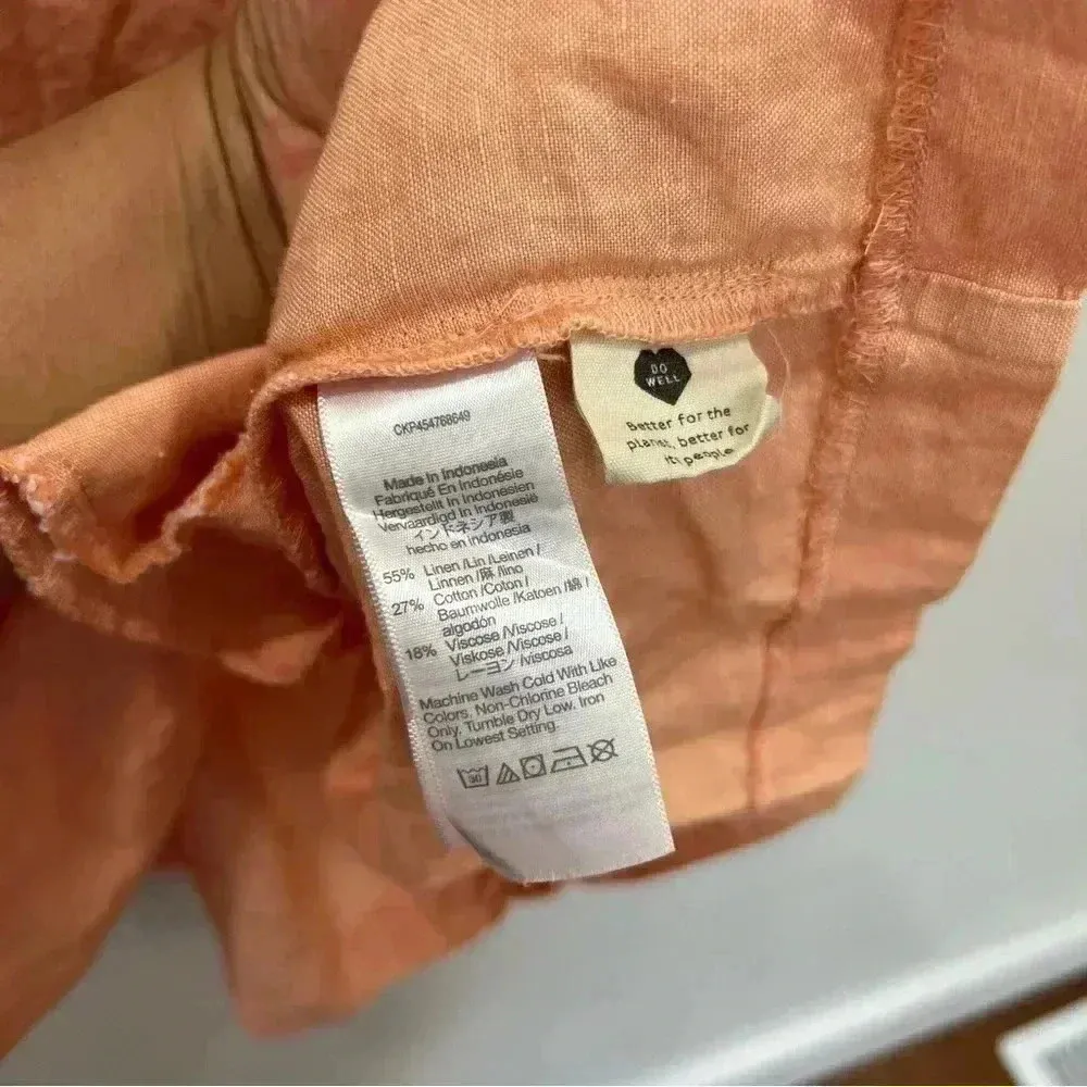 Madewell Linen-Blend Allie Mini Dress size M - Image 12