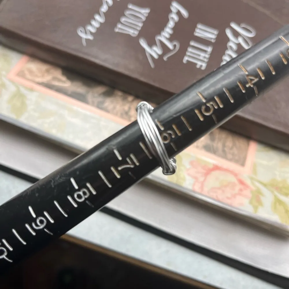 Vintage Pink Rose Cameo Wire Wrapped Ring Size 6.5 Handmade - Image 10