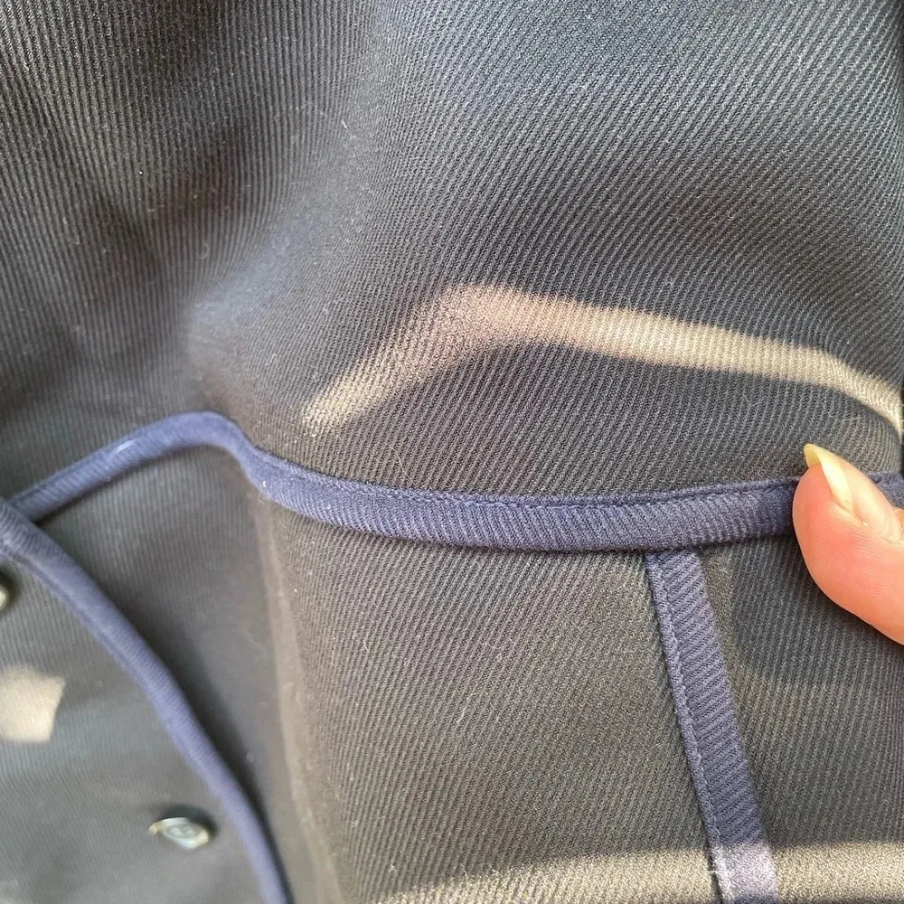 J.CREW BLACK AND NAVY BLUE TIPPED TWILL JACKET - Image 6