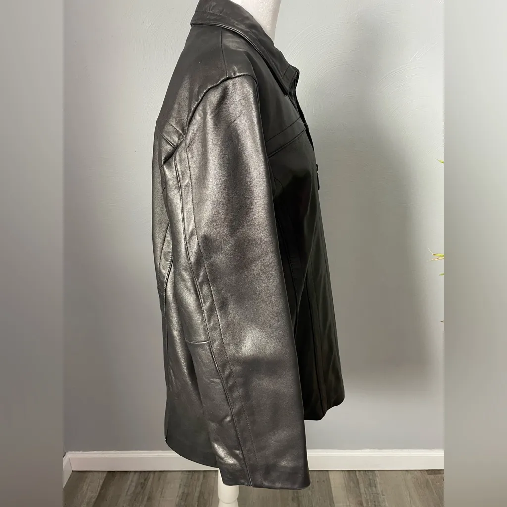 Wilson's Leather Black Jacket W/ Removable Thinsulate Vest - Image 2