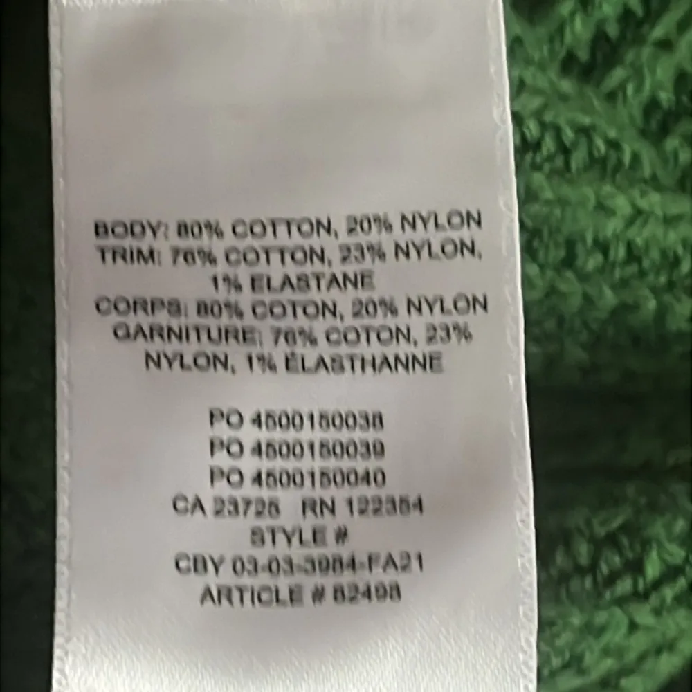 Aritzia TNA Beacon Oversized V Neck Sweater Green Small - Image 7