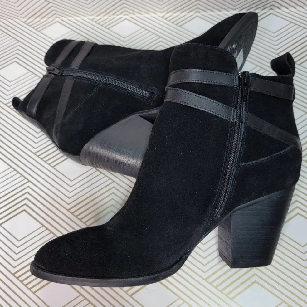Alex Marie Black Suede Ankle Boots NEW - Image 6