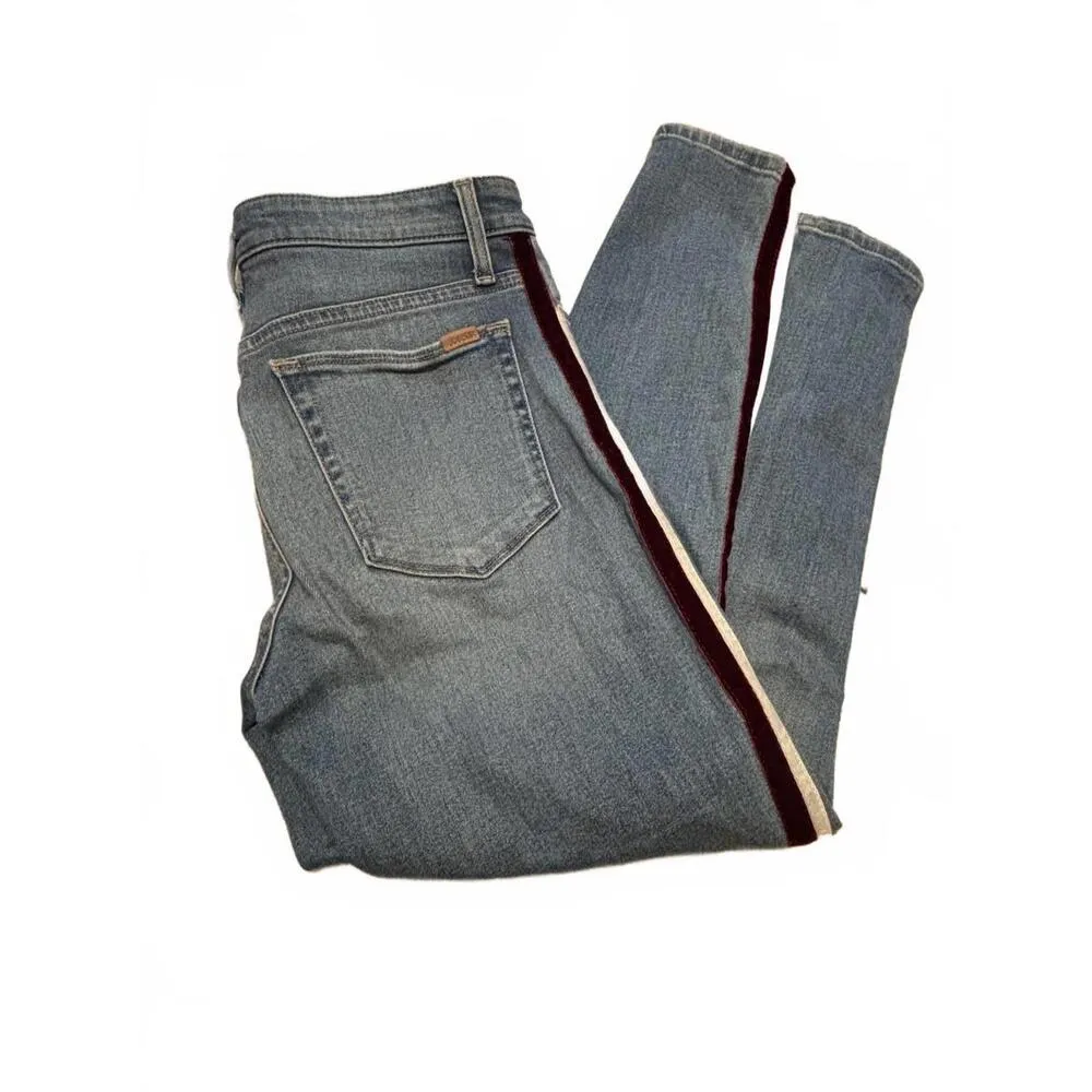 JOE’S JEANS Charlie Velvet Stripe High Rise Skinny Jeans 27 - Image 2
