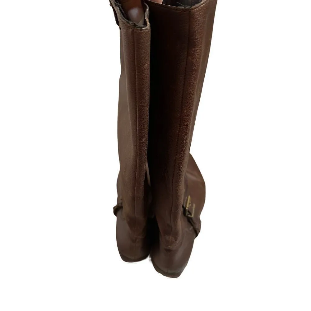 7 For All Mankind Edge Riding Boots Women's Brown Size 10 - Image 5