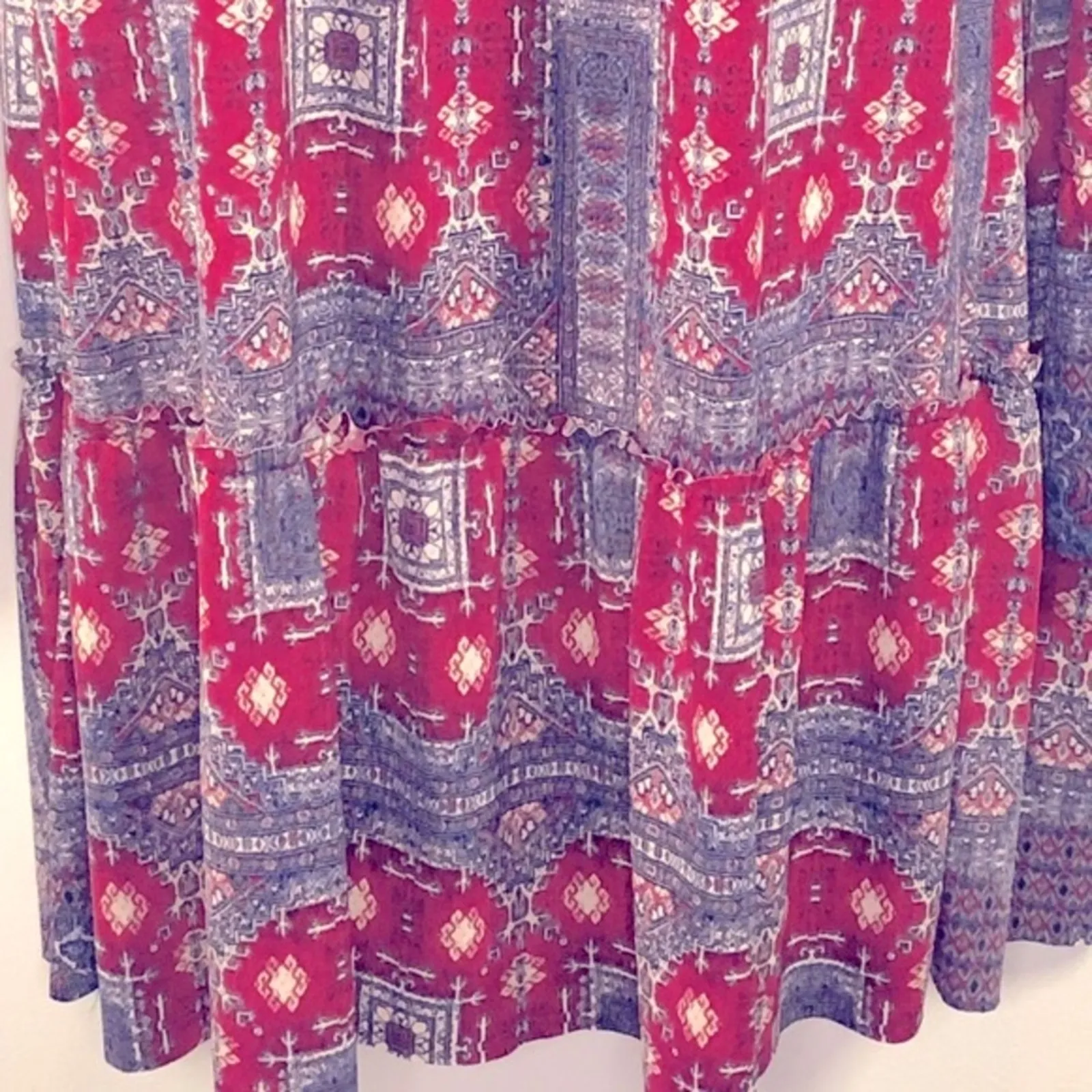 BCBGeneration Chili Pepper Off Shoulder Shift Dress Large - Image 13