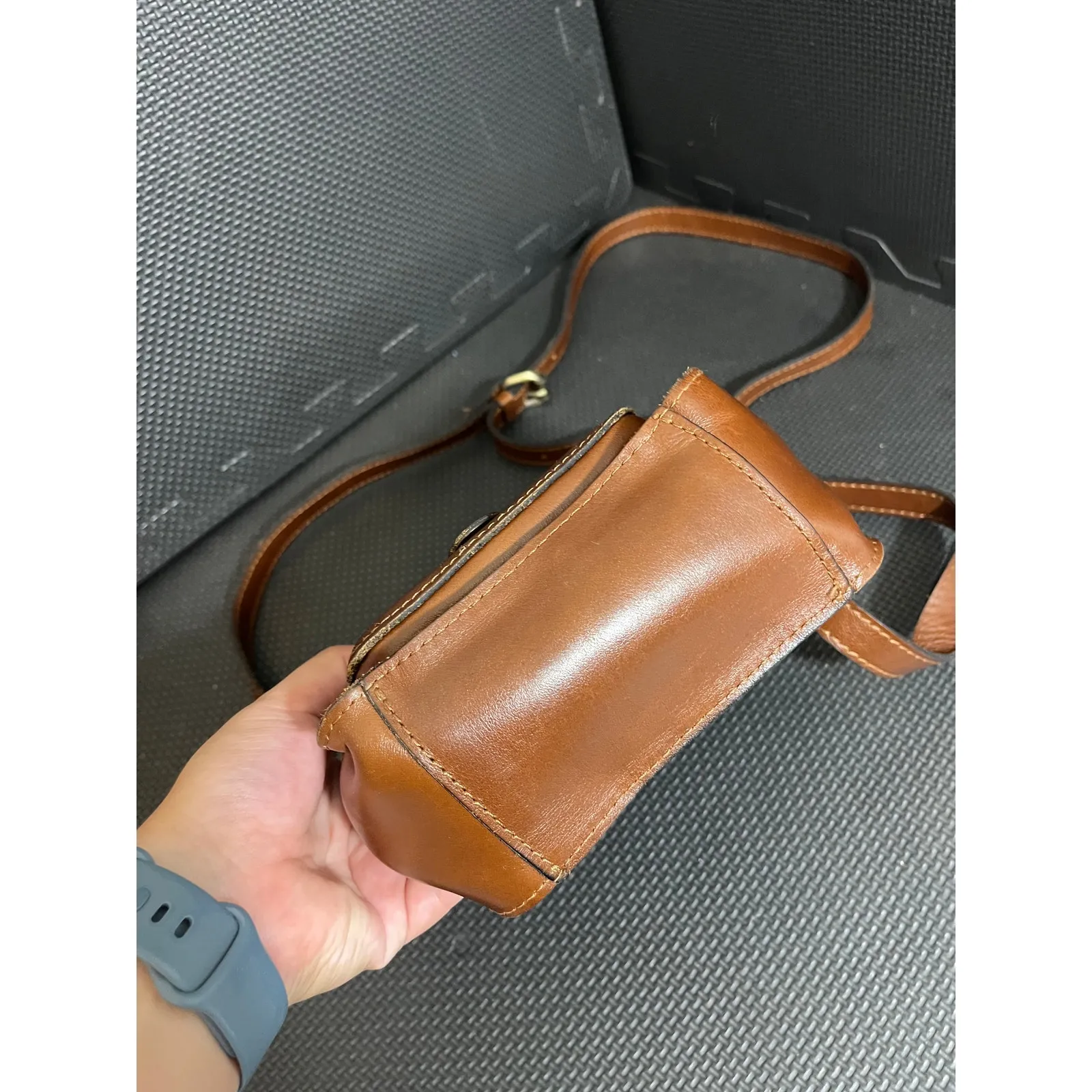 Patricia Nash‎ Lari Crossbody Bag Leather Brown Purse Vintage Tanned - Image 3