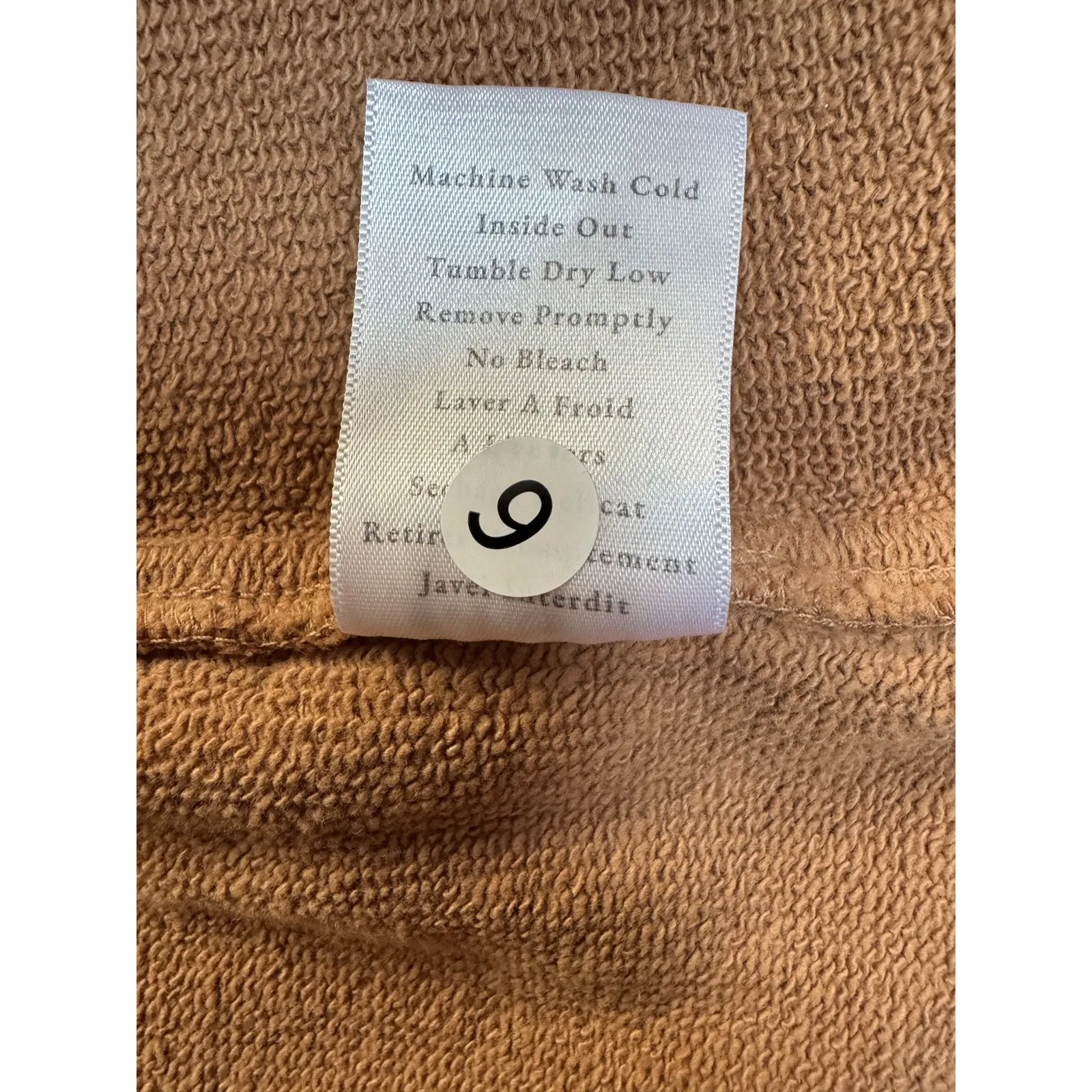 Frank & Eileen Belfast Camel Trench Sweatshirt Coat - Image 4