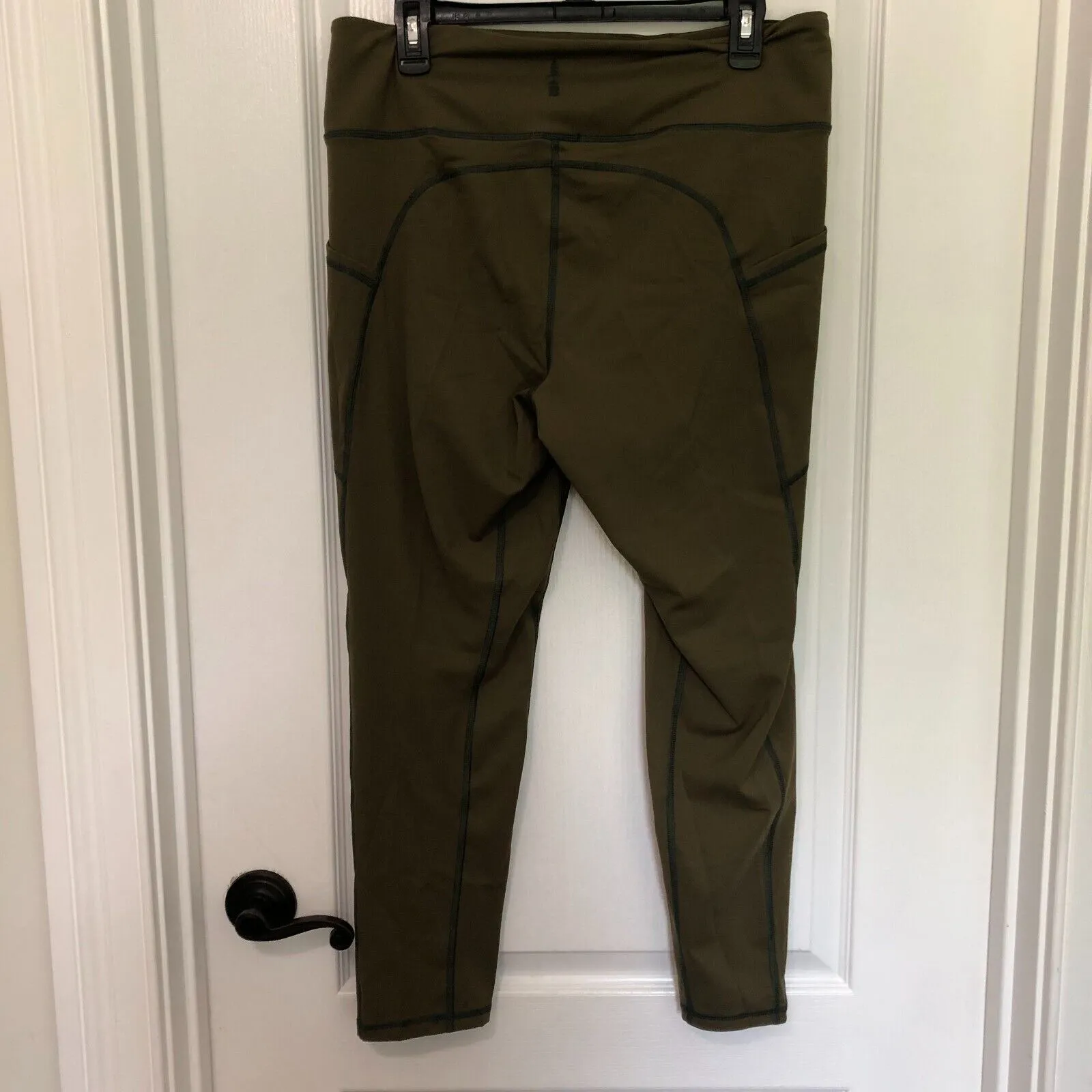 Bass Outdoor Womens Leggings‎ L Green Stretch Waist Comfort Activewear NWT Size L - Image 2