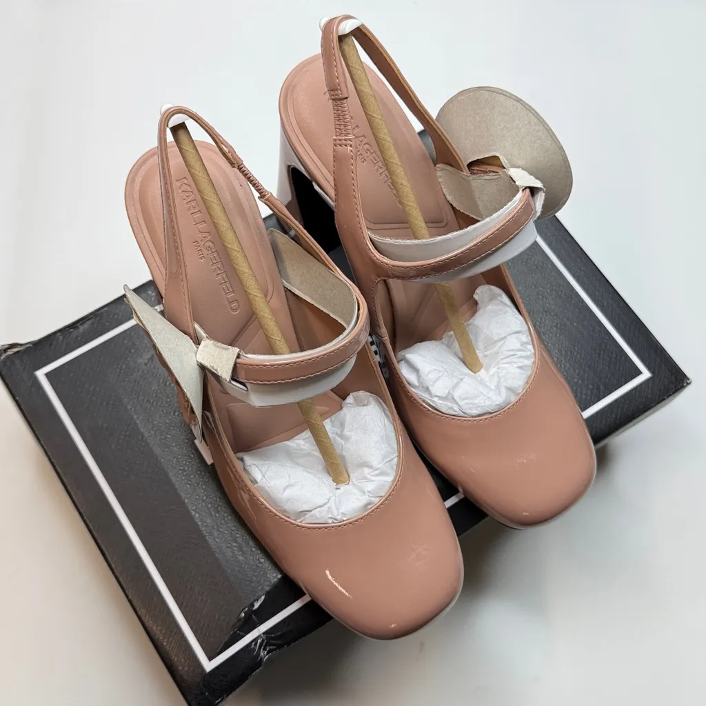 Karl Lagerfeld Paris Women’s Pierra Slingback Pumps- Size 8.5 - Image 7