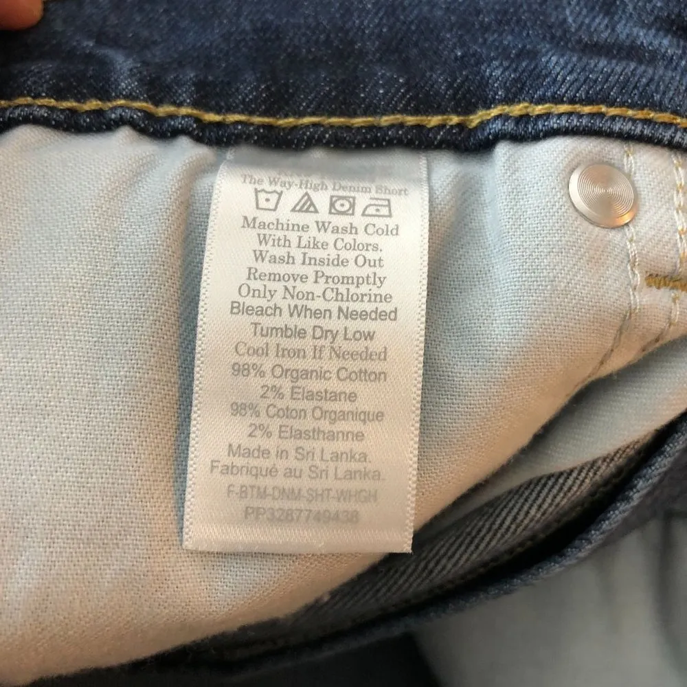 Everlane Womens The Way-High Jean Short Washed Midnight Cut Off 25 - Image 6