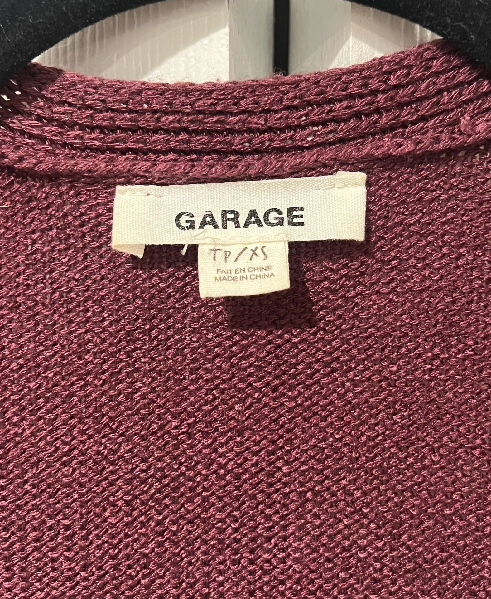 Maroon Cardigan (XS) - Image 4