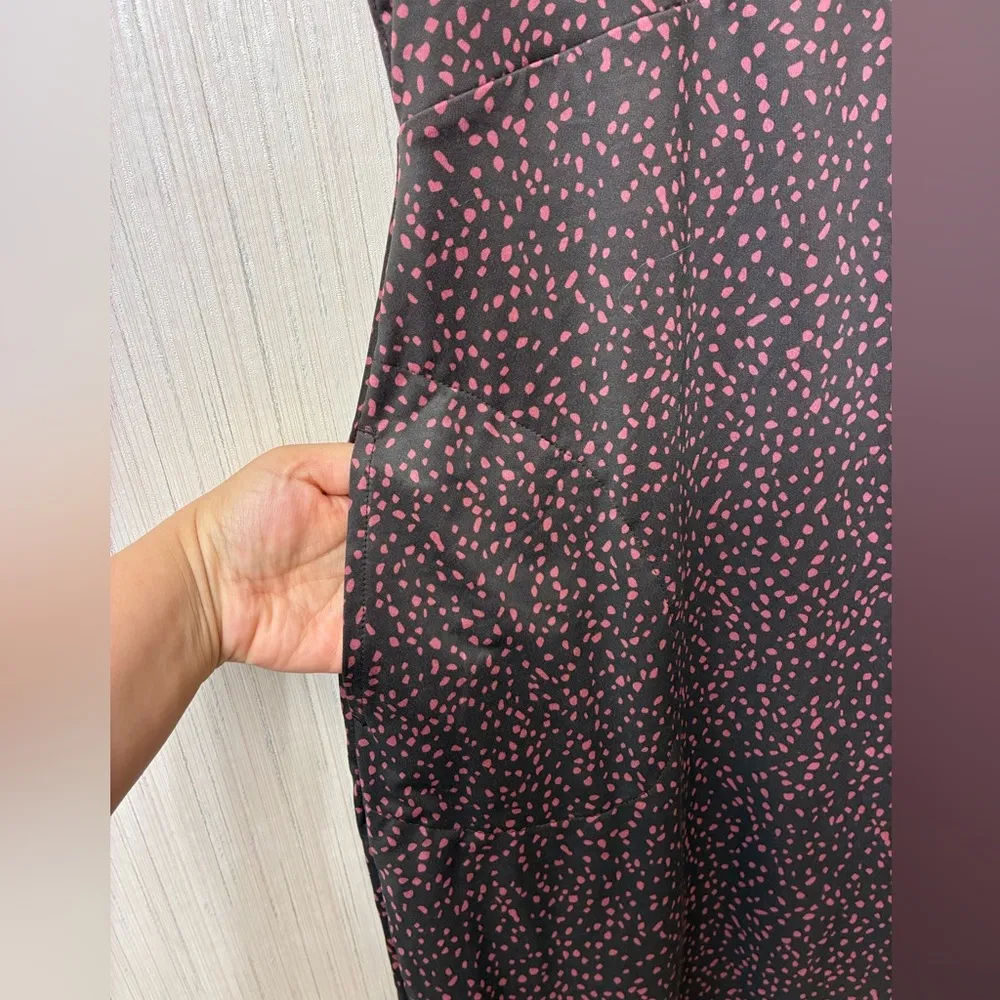 Prana Brown & Pink Speckled Sleeveless Activewear Dress Size Large L Athleisure - Image 5