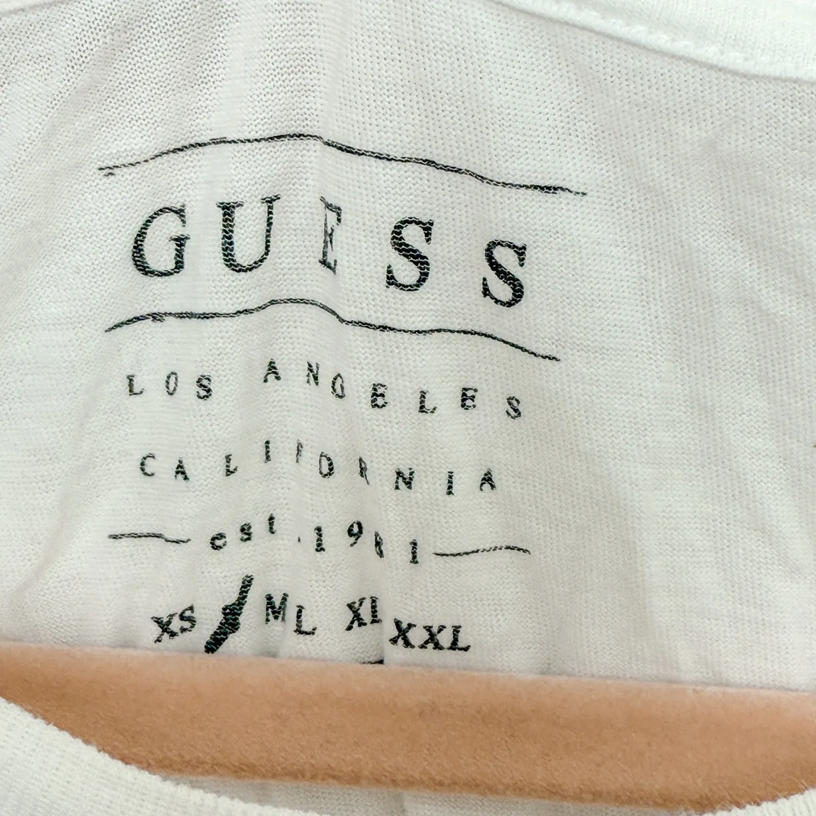 Y2K Guess Womens T-Shirt Lot Size‎ S White Distressed Graphic Street Grunge Rose - Image 4