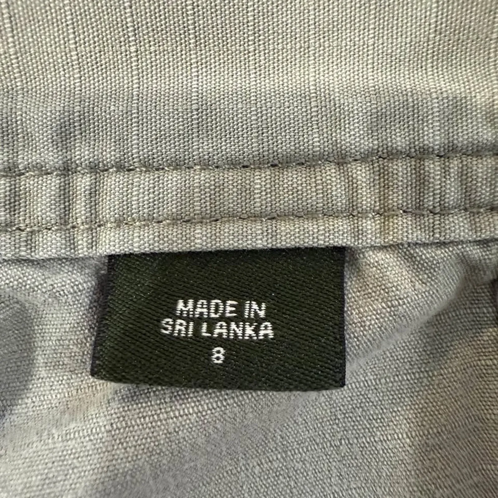 Eddie Bauer Blakely Fit Cropped Cargo Capri Utility Pants Women's 8 Sage Green - Image 6