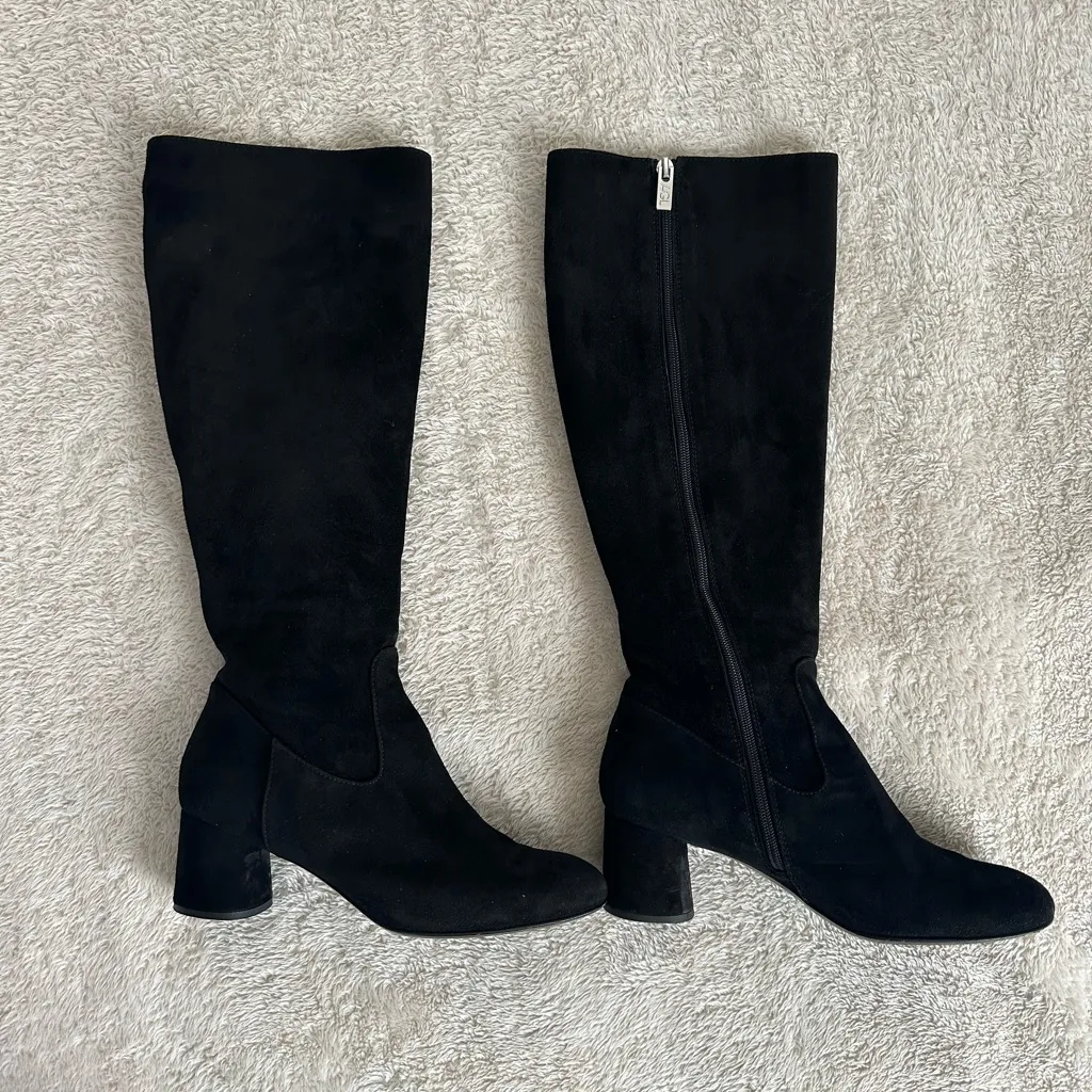 AGL black Loretta velour suede boots size 38 7 - Image 3