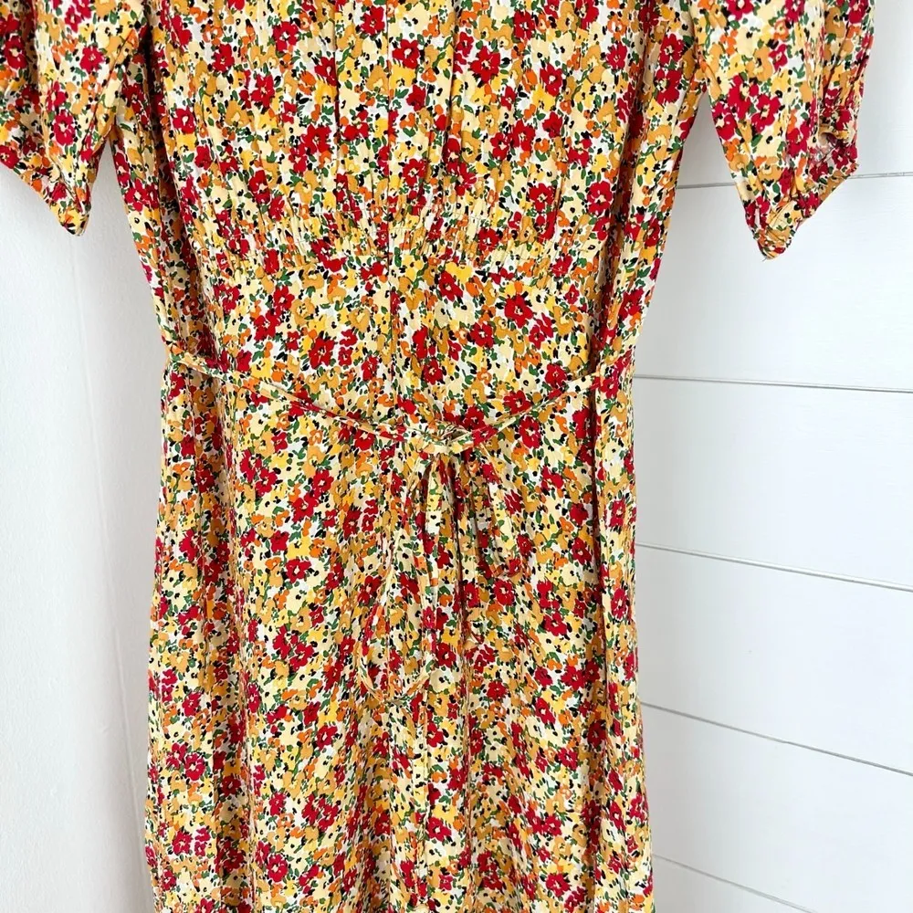 Faithfull The Brand Bellavista Midi Dress La Gomera Floral Print Size US 4 - Image 13