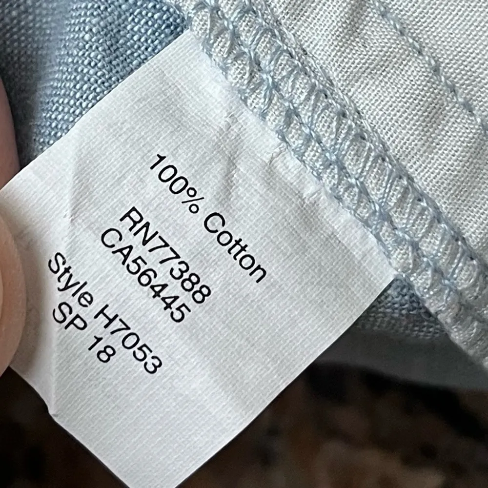 J.Crew Blue Chambray Low Rise Shorts 00 Y2K Preppy Nautical Coastal Beach Angler - Image 8