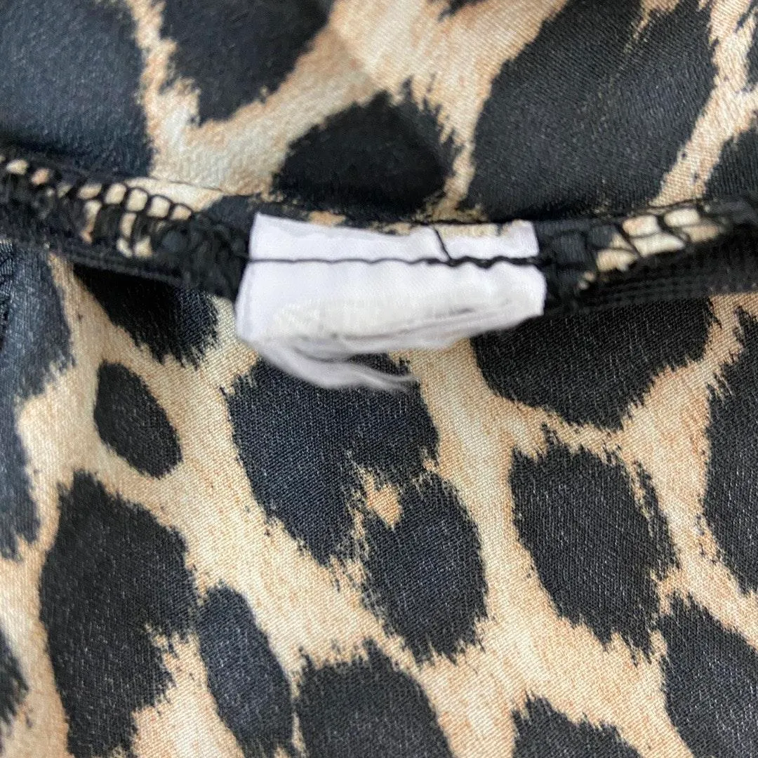 Ali & Kris Leopard Print Peplum Top - Image 9