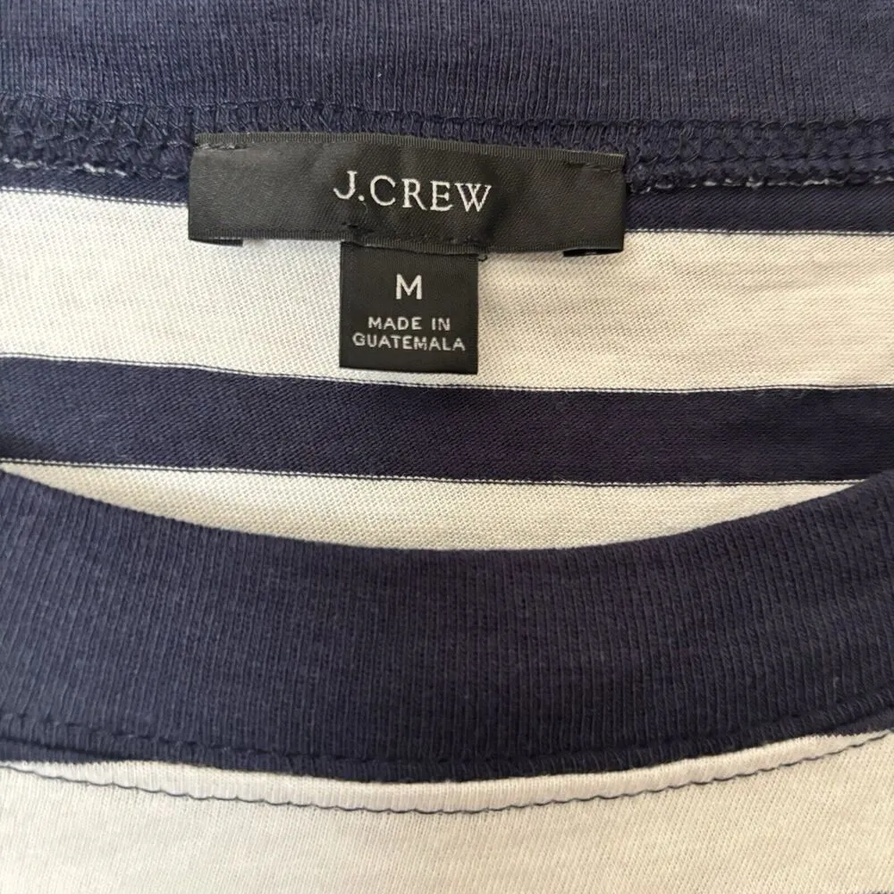 J.Crew  Top Womens Medium Multicolor Nautical Stripe Cotton Blouse - Image 7