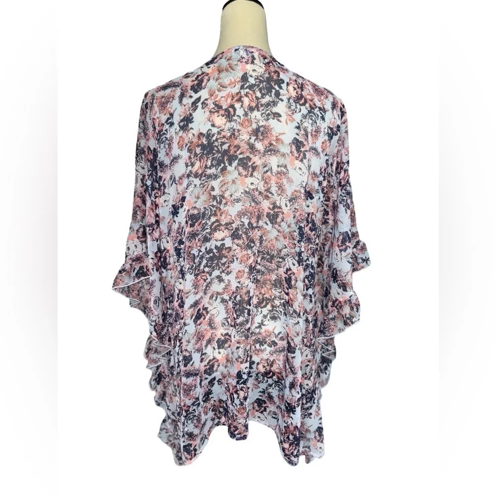 4/$25 BUNDLE SALE!! MOTHERHOOD MATERNITY OS FLORAL RUFFLE KOMONO - Image 5