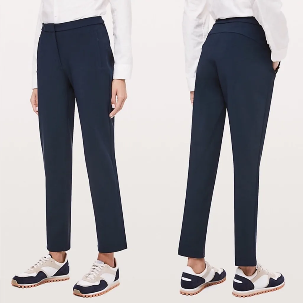 Lululemon On The Move Pants 28"‎ in Navy Blue Sz 4 NEW - Image 2