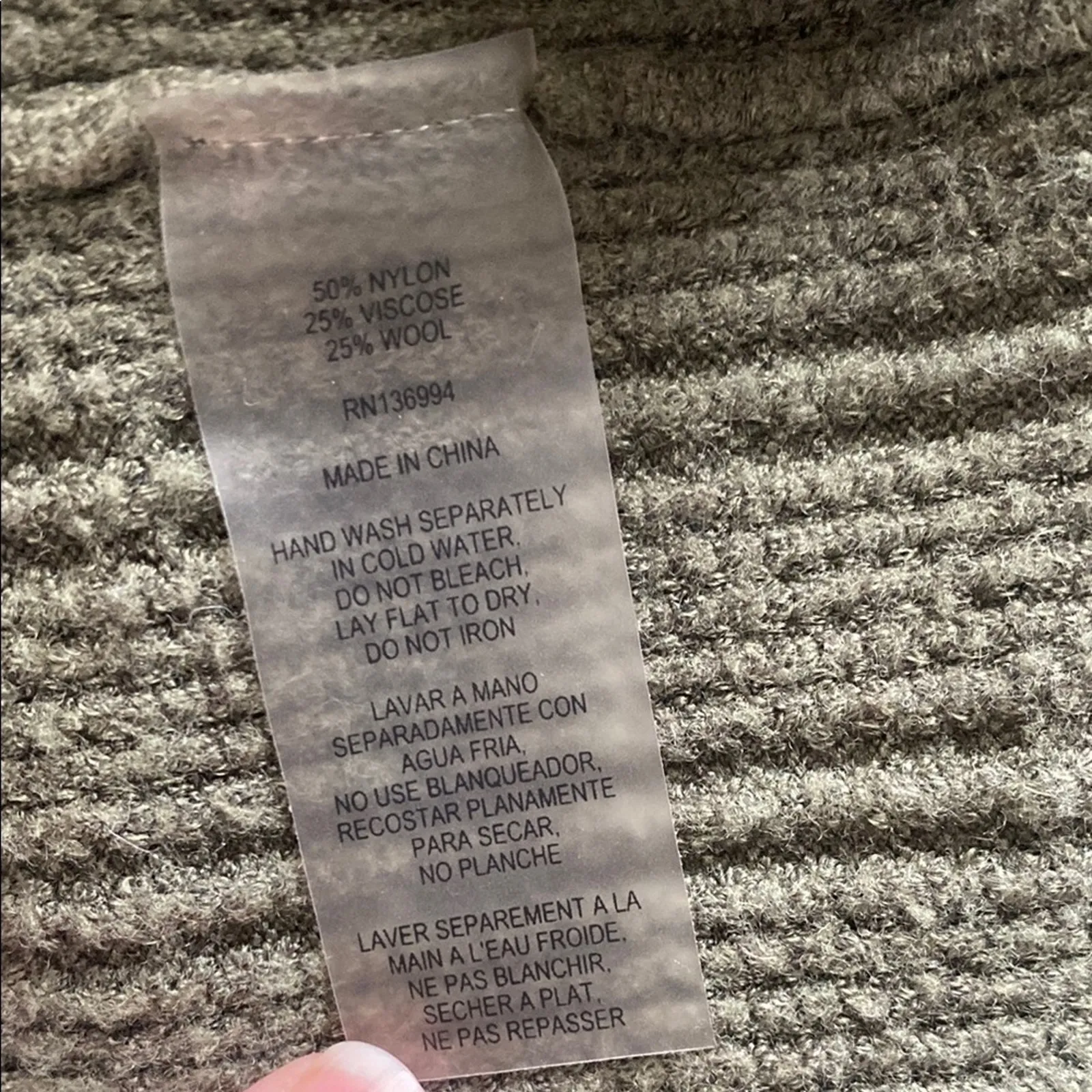 Olive Green Open Front Cardigan Size M Size M - Image 4