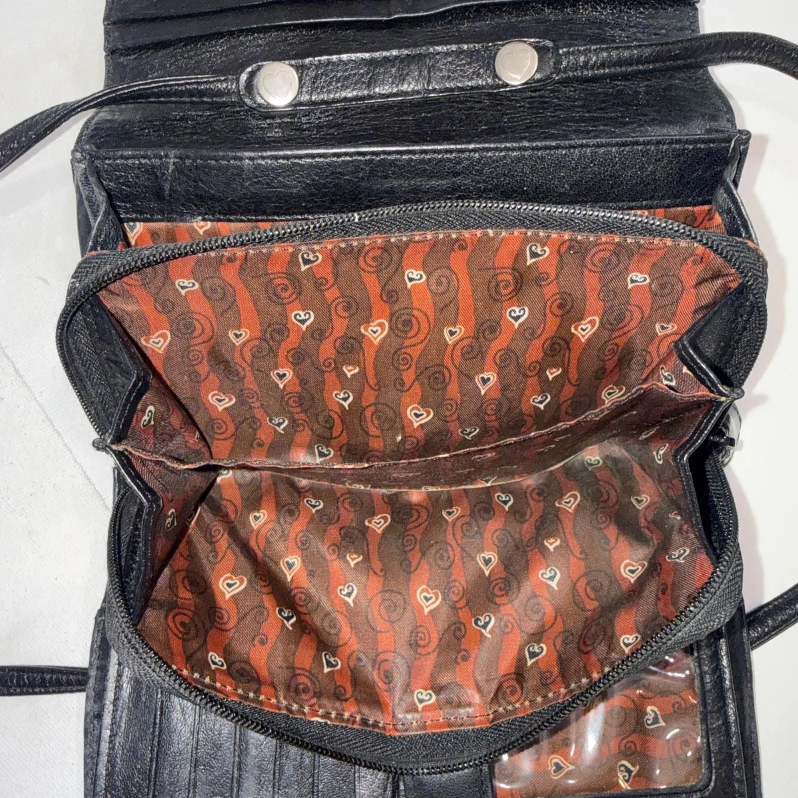 Vintage Y2K 90s Brighton Crocodile Leather Croc Wallet Organizer Crossbody Purse - Image 15