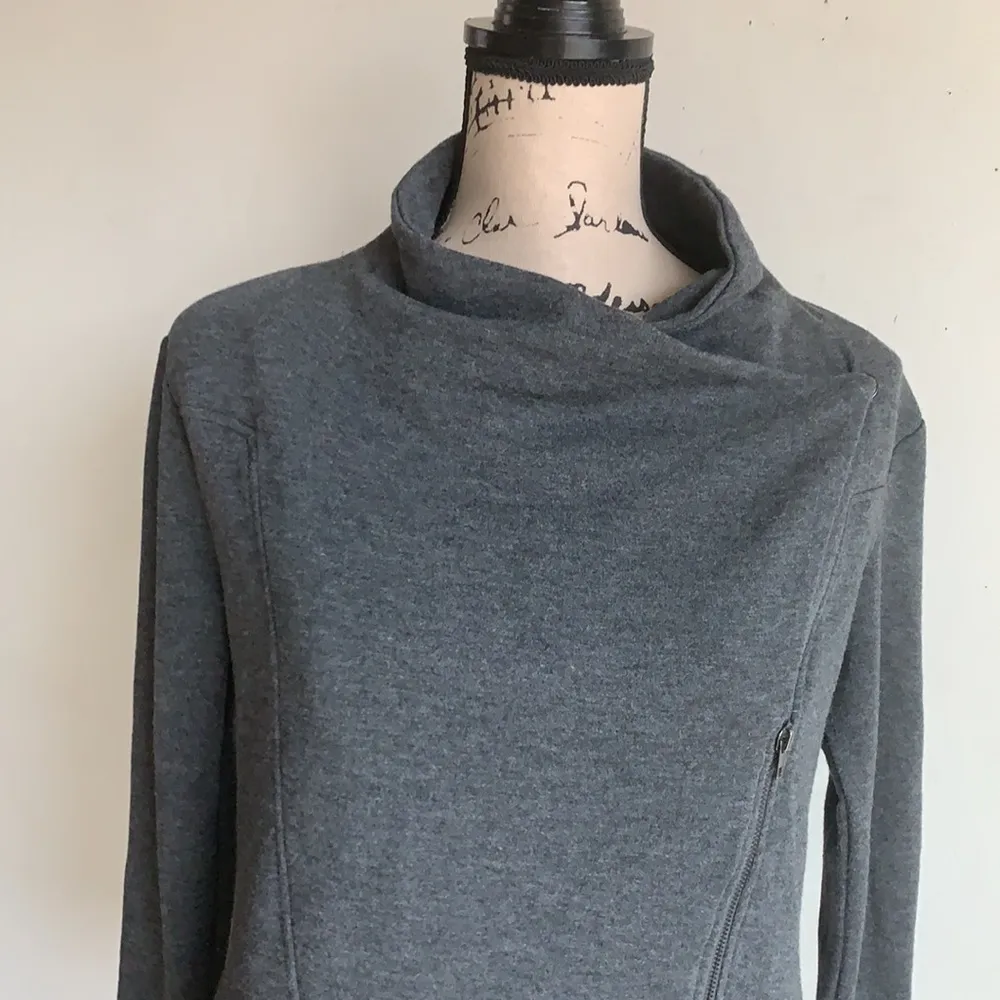 H by Bordeaux Grey Mock Neck Sweater - Image 2