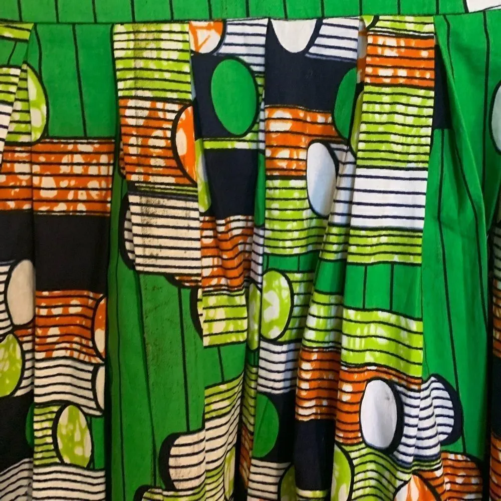 Stitch & Steel South African Design Patterned Skirt Size S Blue - Image 9