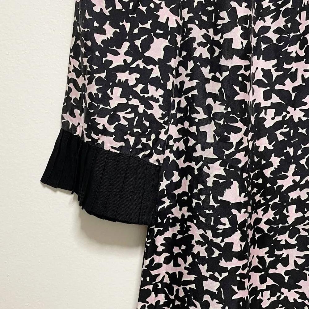 Milly 100% Silk Floral Midi Dress - Image 4