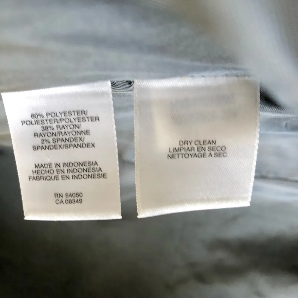 AK Anne Klein Black Pattern Stretch Jacket Blazer Size 4 - Image 5