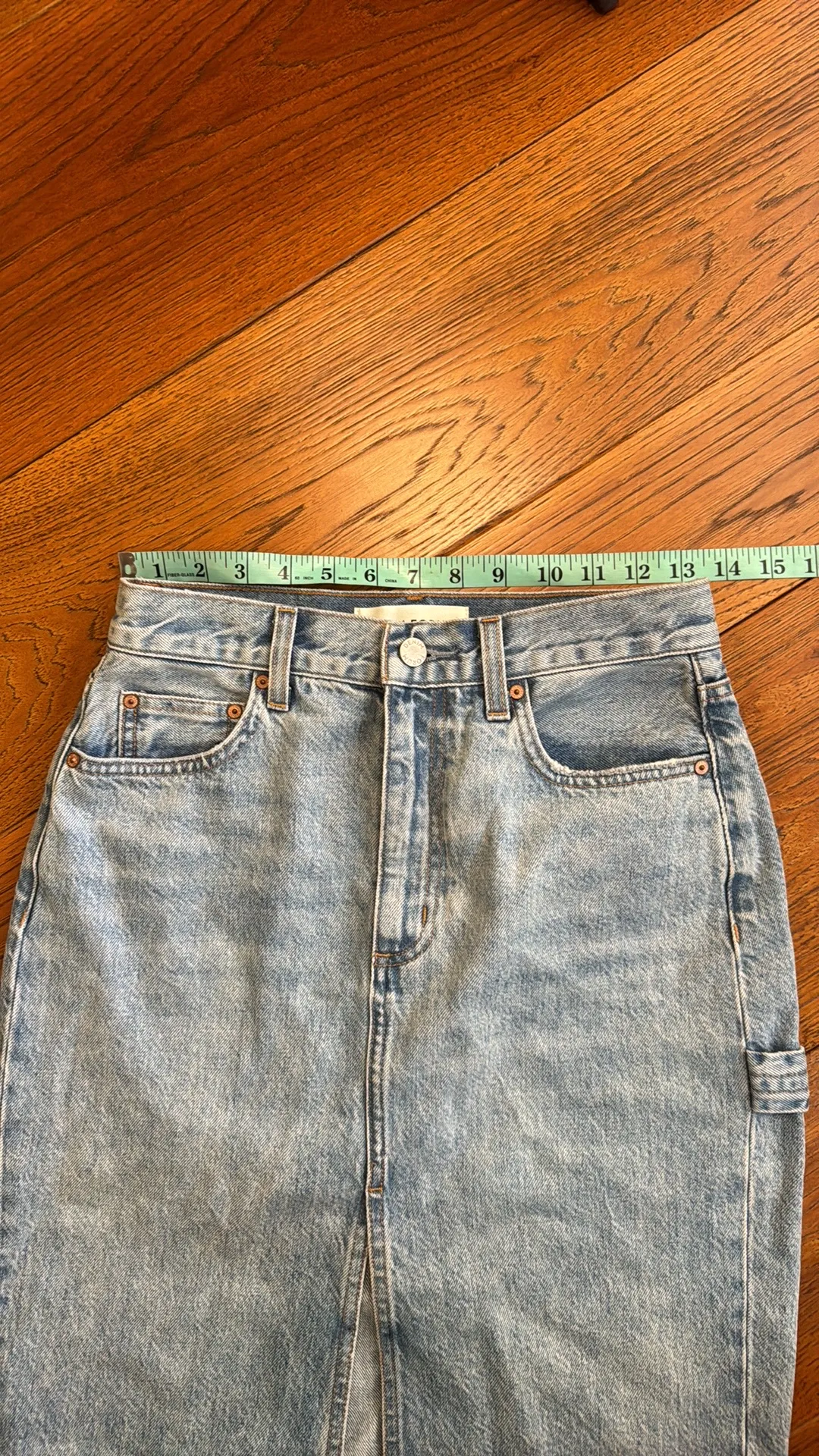 Aritzia Denim Forum Jean Pencil Skirt Knee-Length   - Image 9