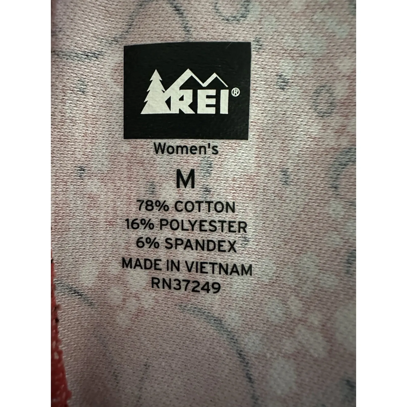 REI Women's Red Floral 3/4 Sleeve Button Front Casual Dress Size M Cotton Blend Size M - Image 8