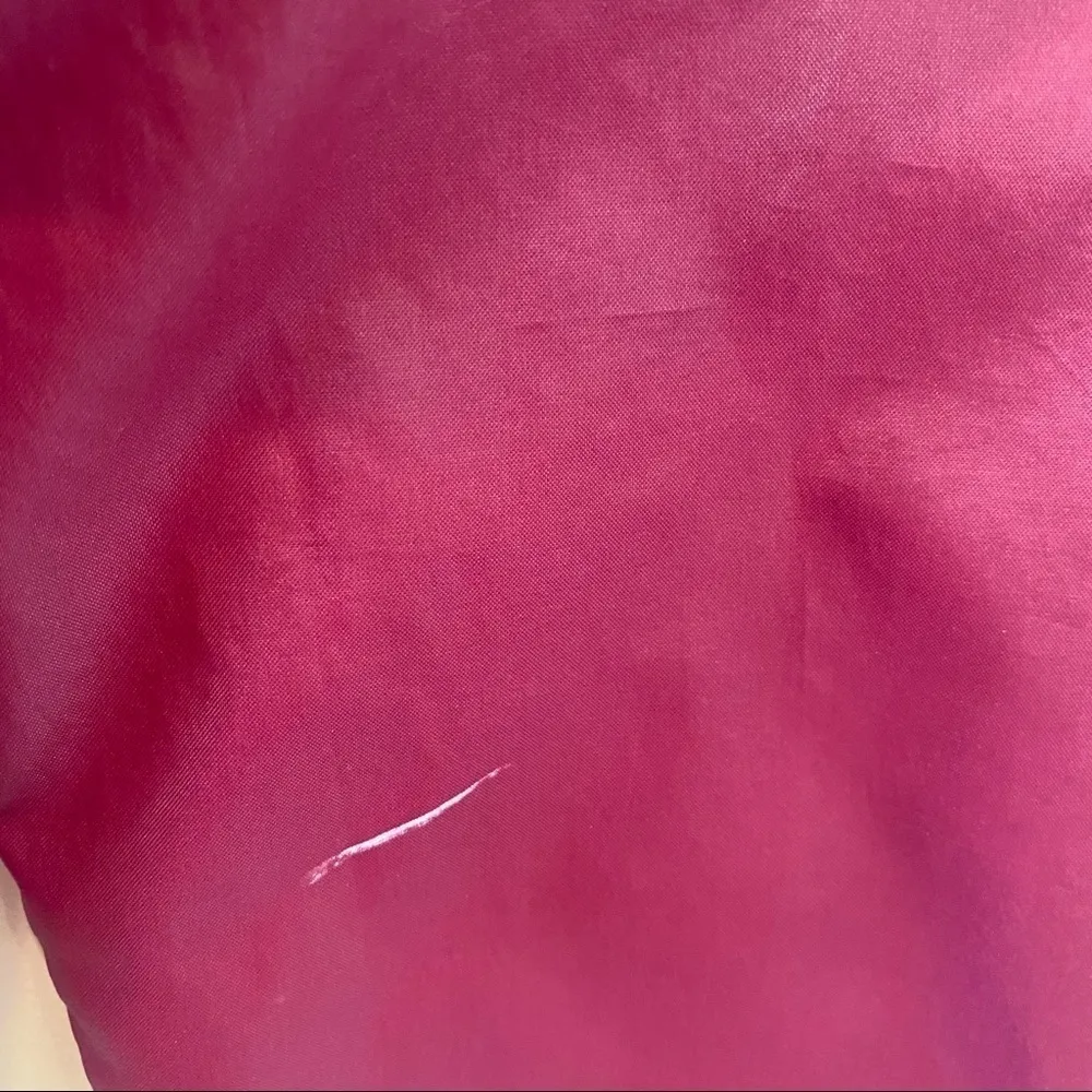 IZOD LACOSTE Vintage Maroon 1/4 Zip Hooded Windbreaker Size M - Image 9