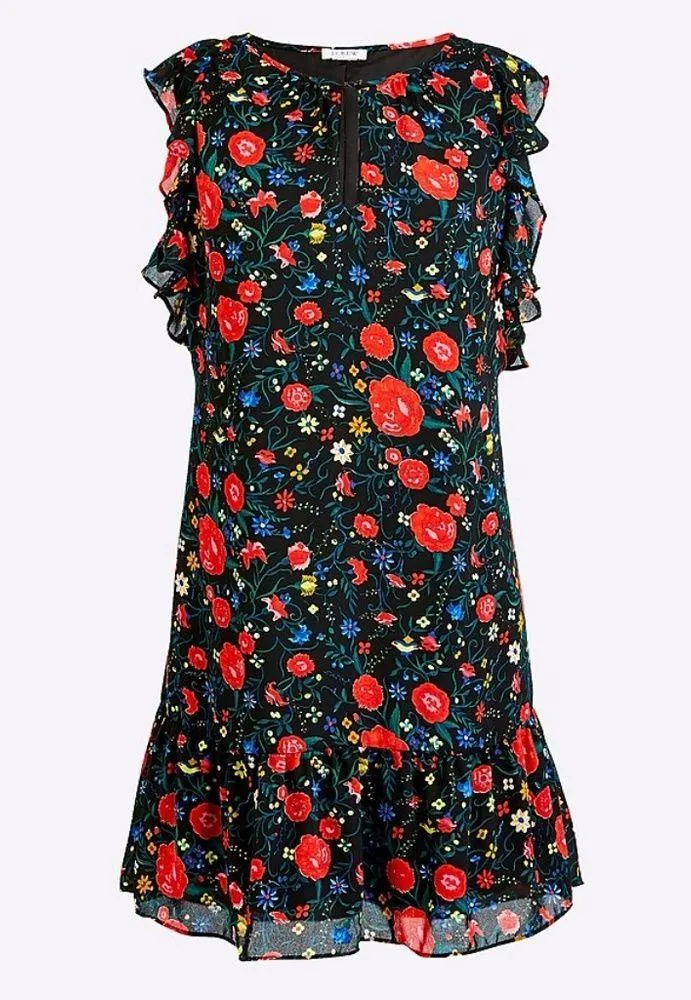 J Crew Printed Flutter Dress - Image 2