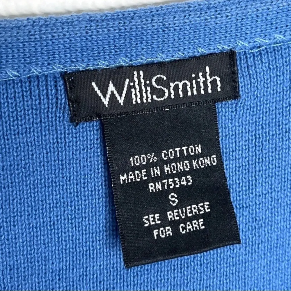 Willi Smith Blue Small Sleeveless Top 85j - Image 3