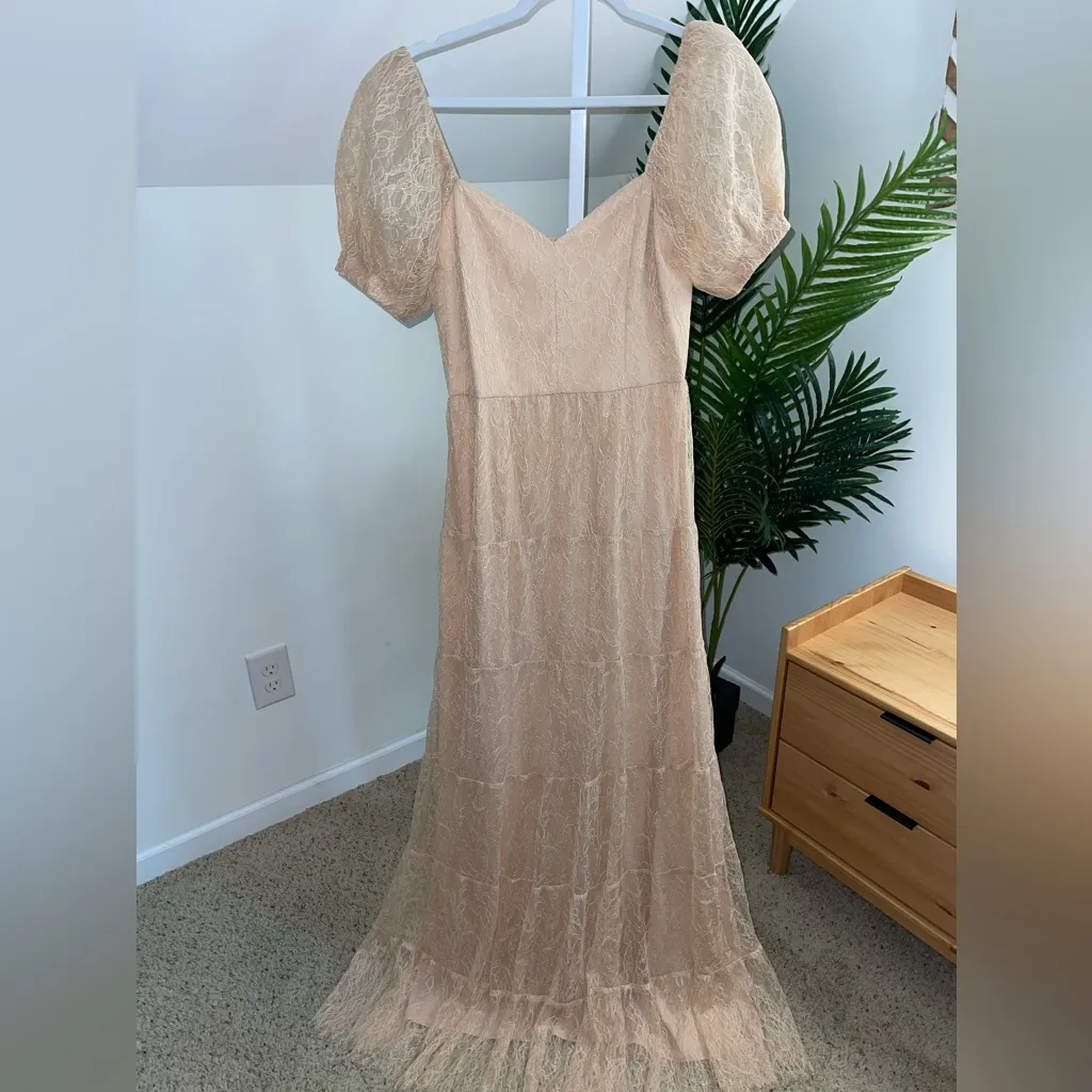 Alice +‎ Olivia Remona Sweetheart Lace Maxi Dress Size 8 - Image 7