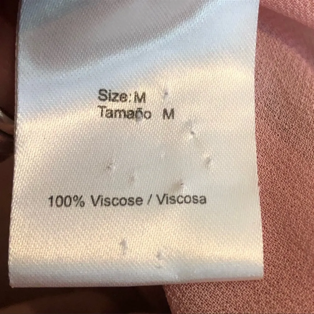 Pam & Gela Smocked Yoke dress pink dragonfly print size medium - Image 7