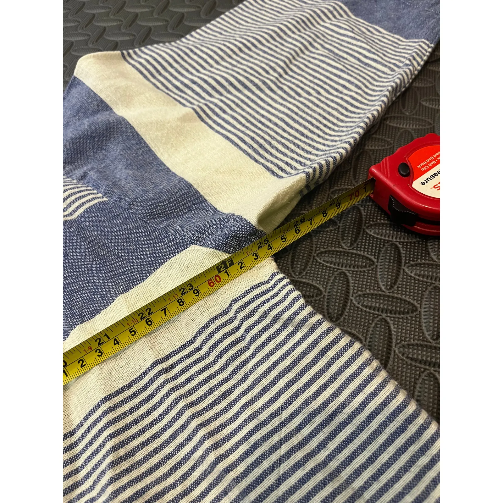 Apiece Apart Shirred Agata Top Cote‎ Stripe Navy Blouse Womens Size 4 - Image 10