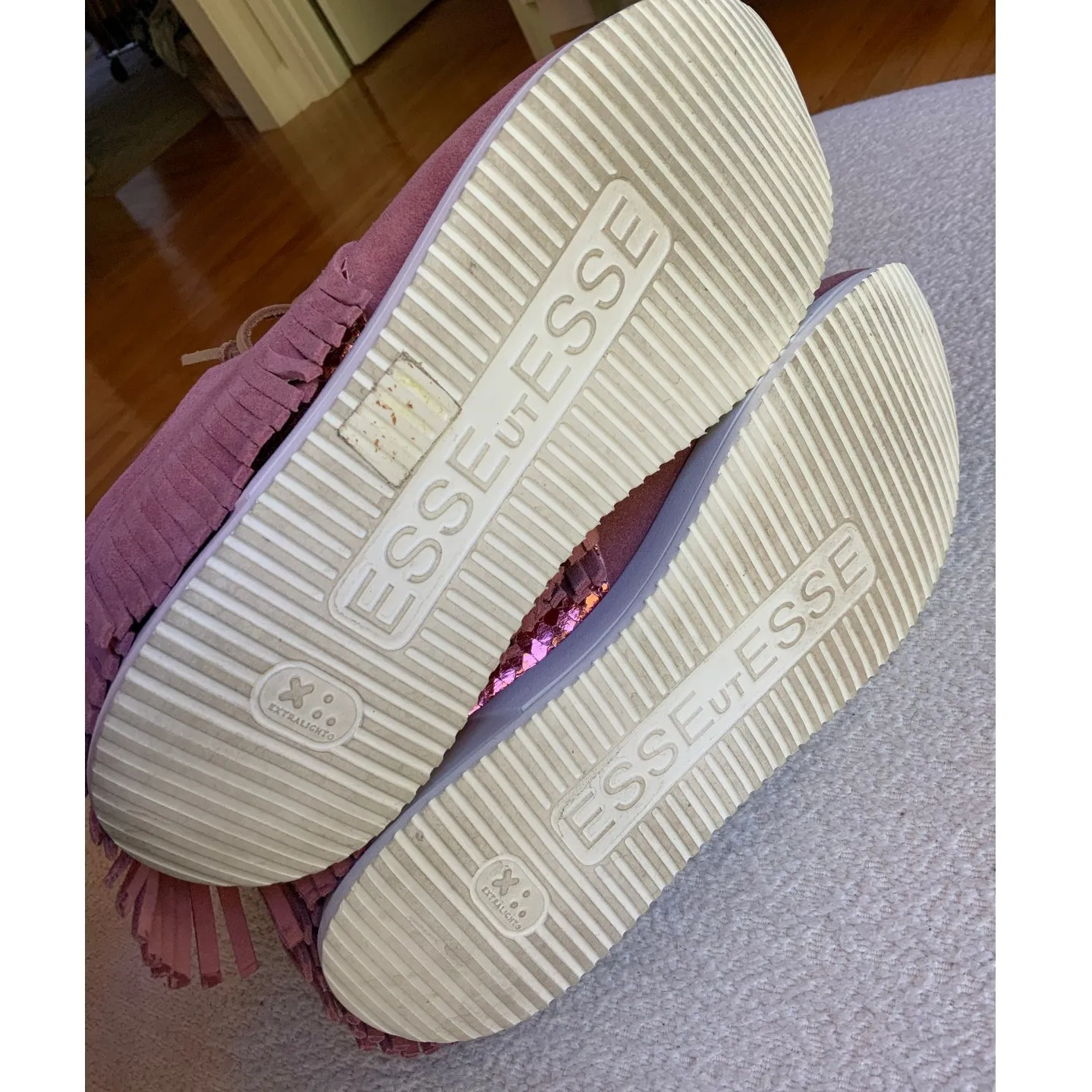 Esseutesse‎ Fringe Sneaker Suede sneakers size 39 Pink - Image 7