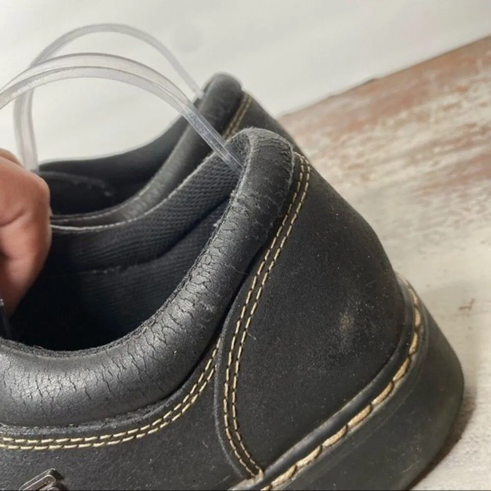 Vintage 90s 1990s Skechers Black leather Platform Shoes  
Size 11 - Image 4